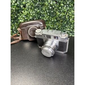 vintage Aires 35-IIA 35mm rangefinder camera With Leather Case Untested